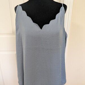 Silver Icing Blue-Grey Scalloped Camisole (XL/44)